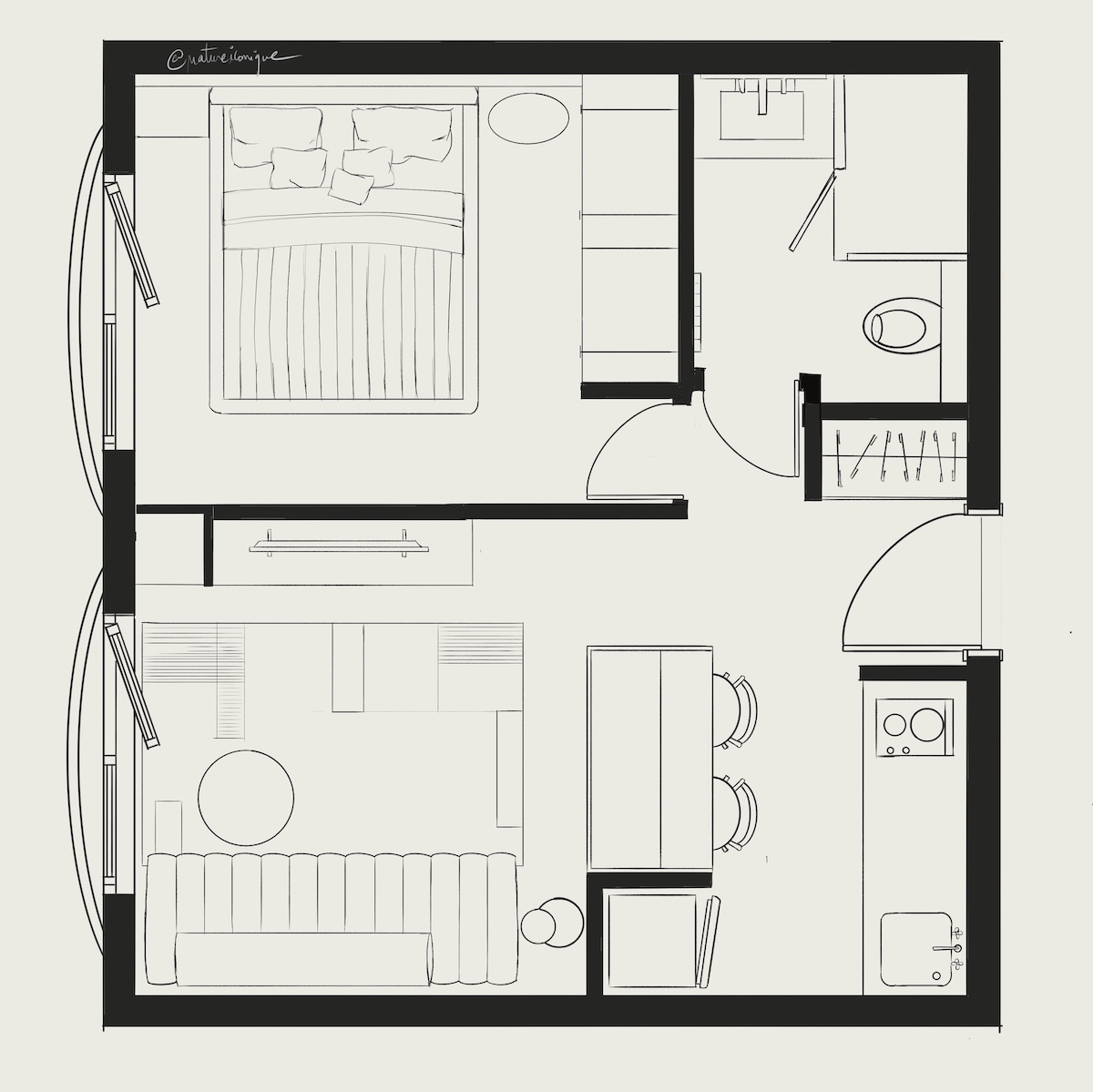 Plan-2D-constructeur-appartement-mobilier